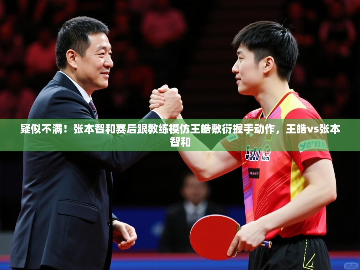 2025开云体育app疑似不满！张本智和赛后跟教练模仿王皓敷衍握手动作，王皓vs张本智和